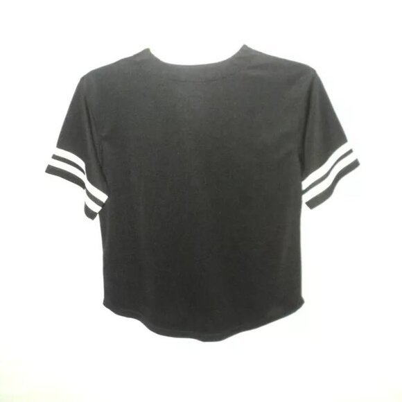 Pittsburgh Pirates Baseball MLB Top Sz S BOYS Short Sleeves Black Buttoned Shir - Picture 2 of 3